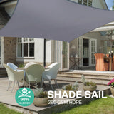 Sun Shade Sail Square Waterproof Shade Sail for Outdoor Garden Patio Party