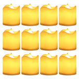 12 Pack Realistic Battery Operated Flameless Candles, Electric Fake Candle in Warm White