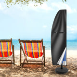 Parasol Cover Waterproof, Cantilever Parasol Protective Cover with Telescopic Pole