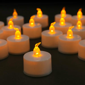96x LED Candles Tealight Led Tea Light Flameless Flickering Included Battery