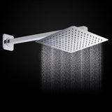 16inch Wall Mounted Square Stainless Steel Rain Shower Head Extension Arm